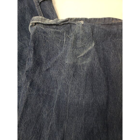 Dickies Denim Overalls Mens 46x34 Blue Jean Carpenter Workwear Pre Owned - Picture 2 of 13